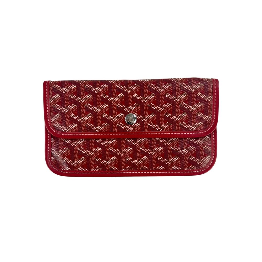 Goyard Red Saint Louis Pouch